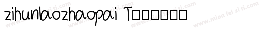 zihunlaozhaopai T字体转换